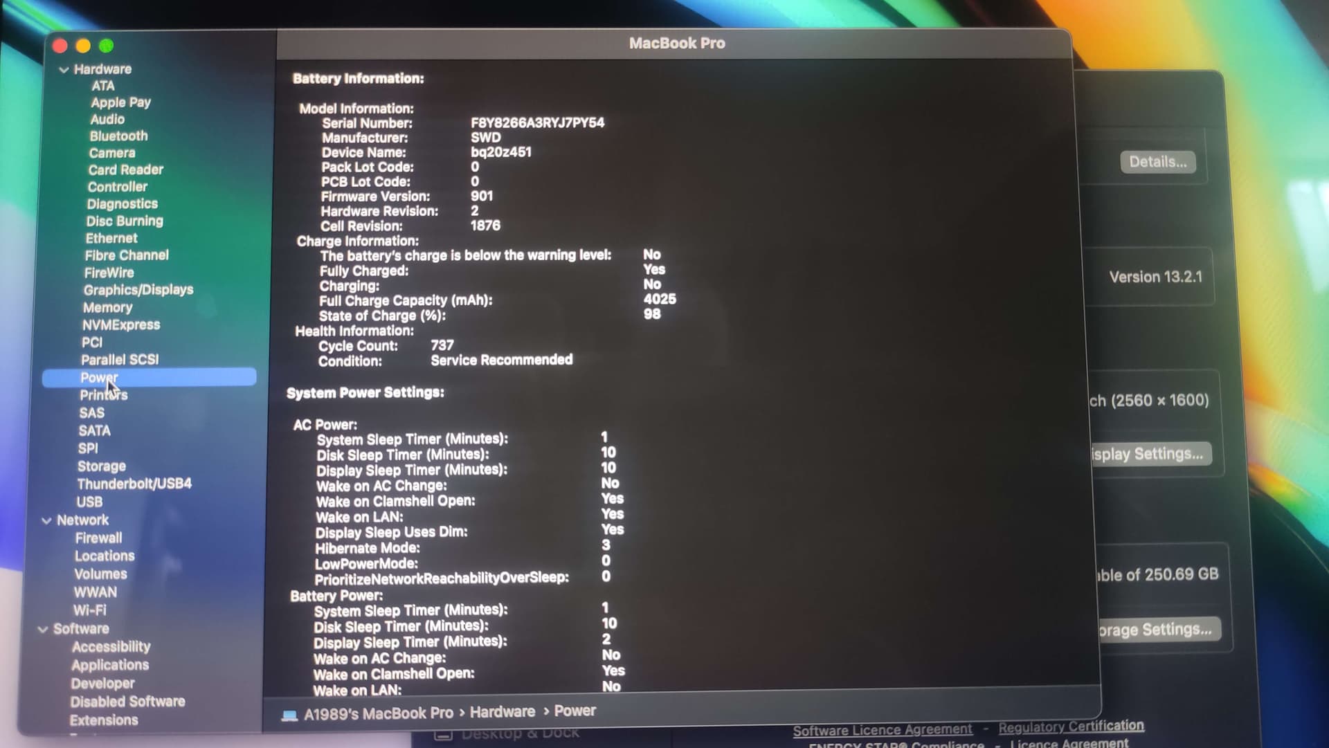 Apple Macbook Pro 13 2018 A1989 image 8