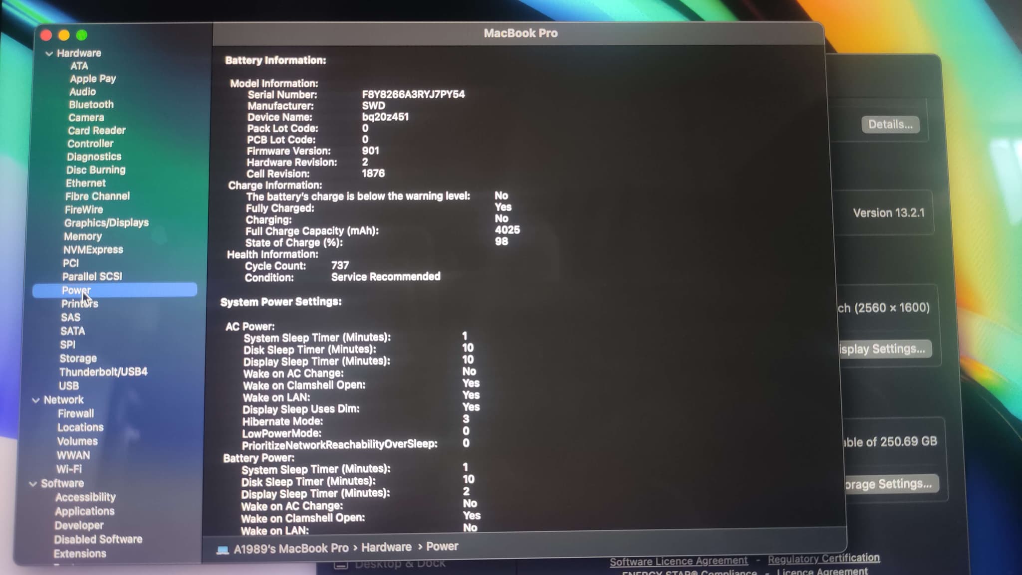 Apple Macbook Pro 13 2018 A1989 image 8