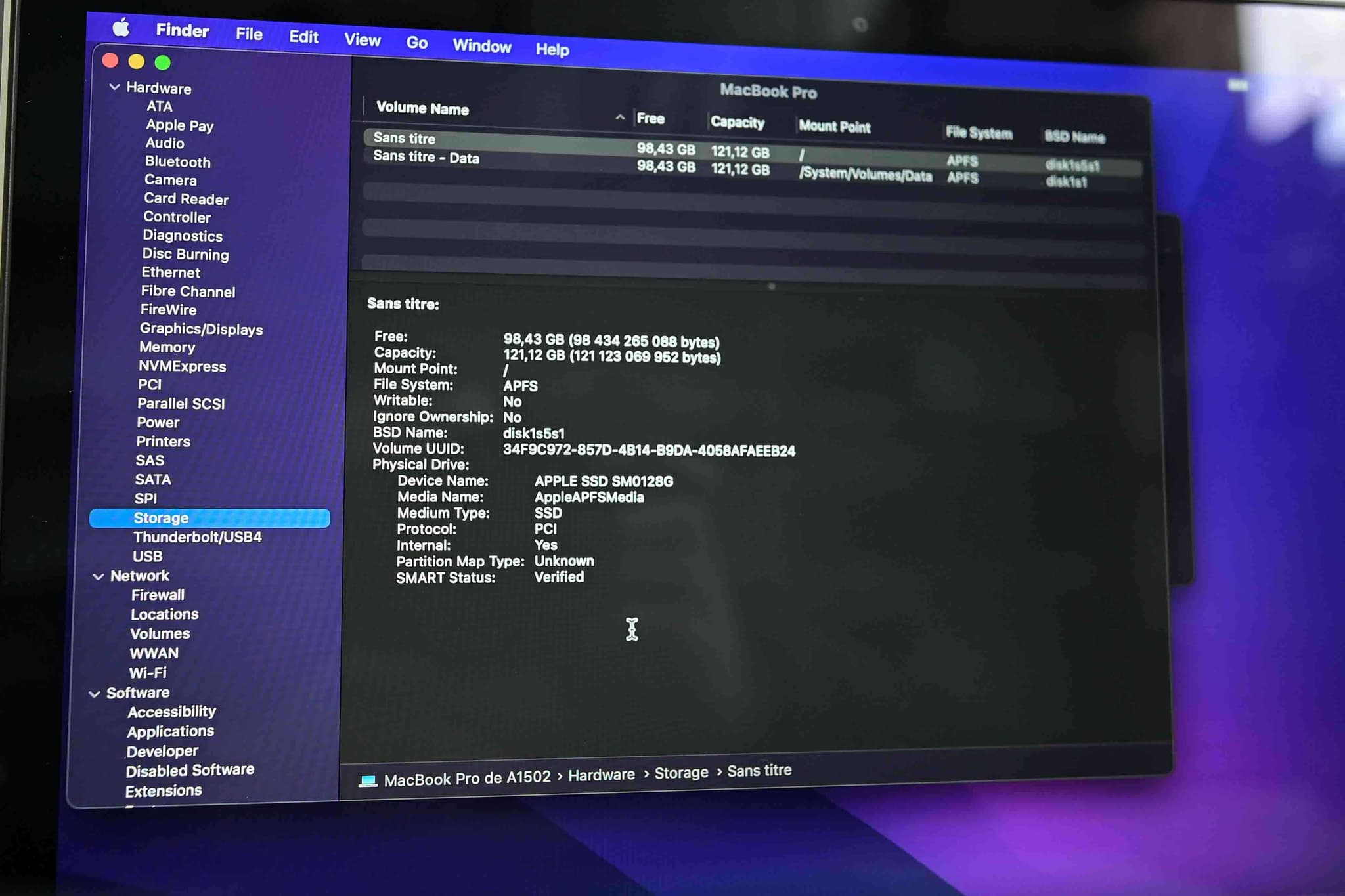 Apple Macbook Pro A1502 2015 image 9
