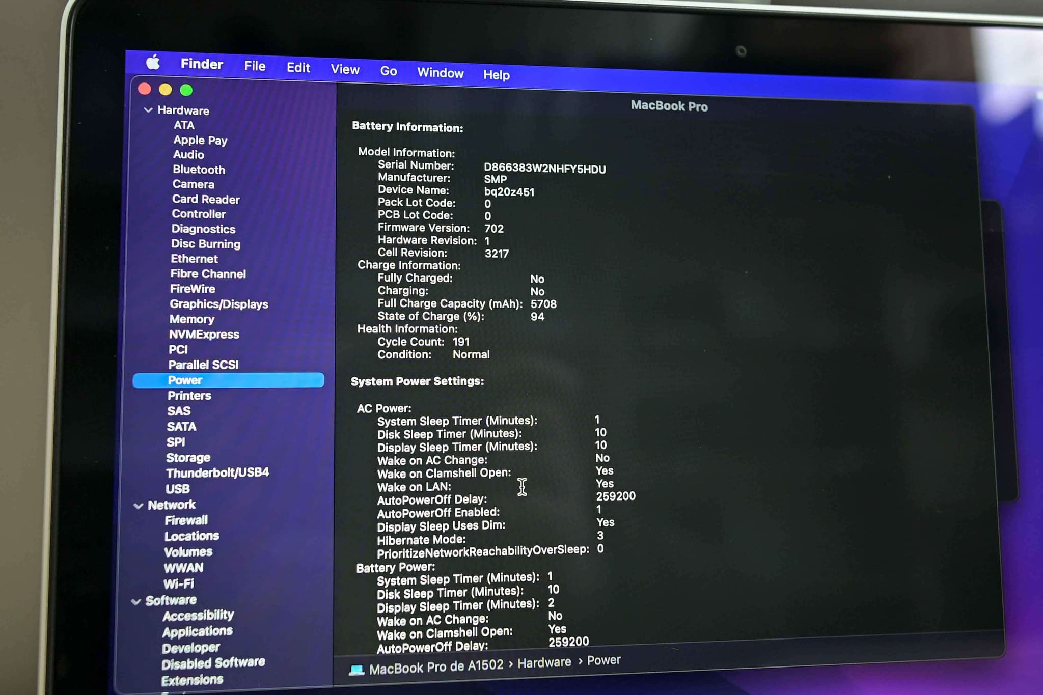 Apple Macbook Pro A1502 2015 image 7