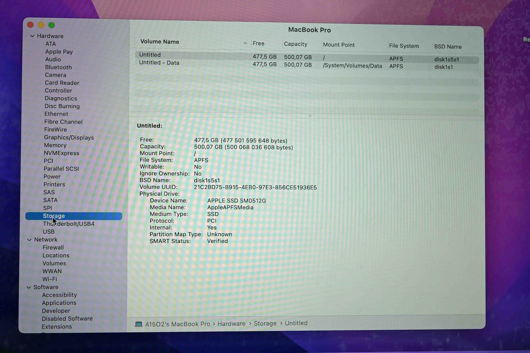 Apple Macbook Pro A1502 2015 image 9