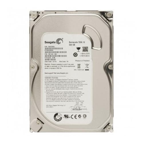 500 GB Hard Disk Drive       ( HDD ) 3.5inch