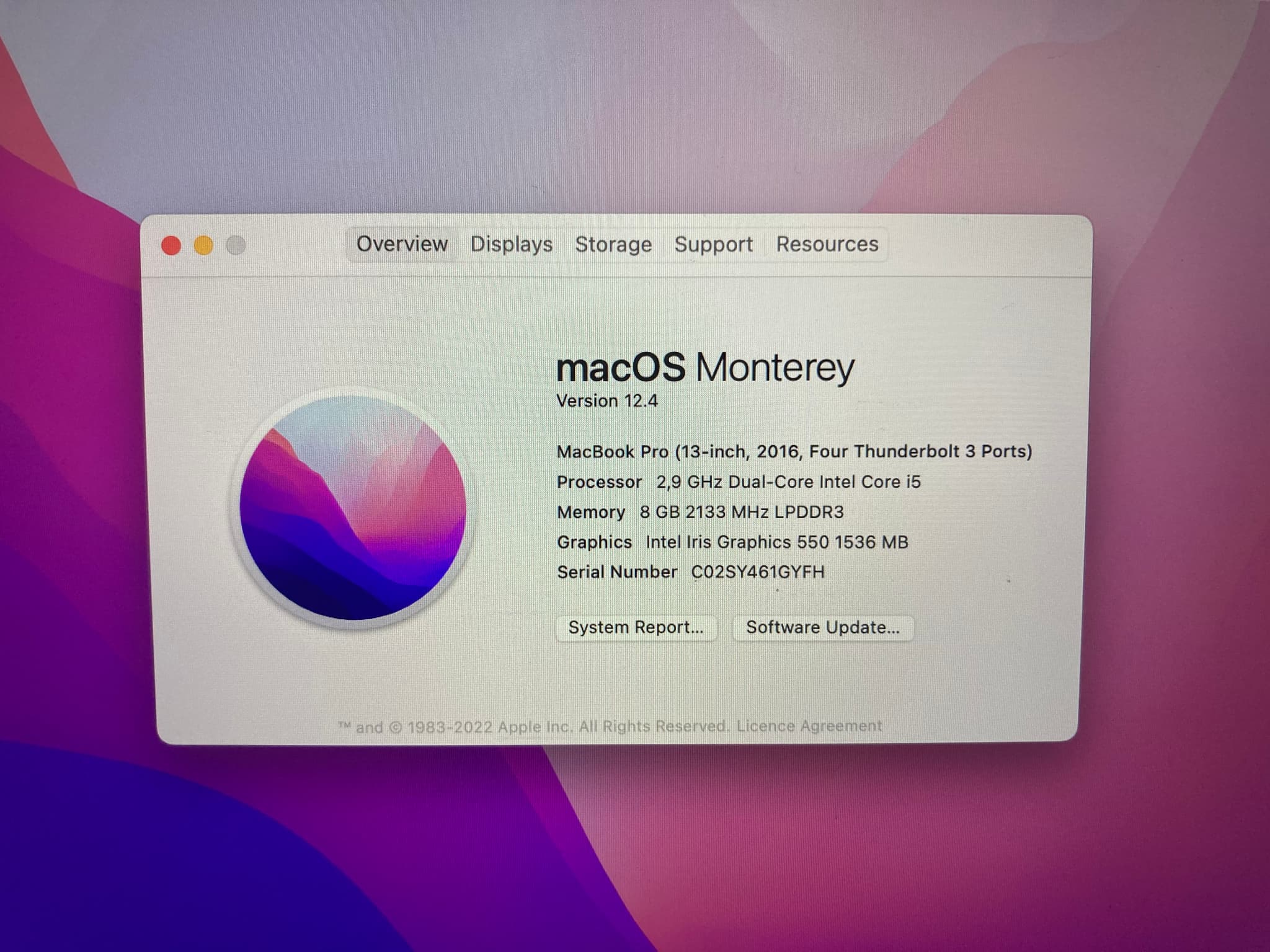 Apple Macbook Pro 13 2016 A1706 image 2