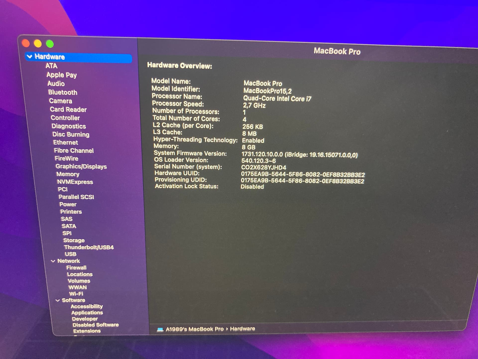 Apple Macbook Pro 13 2018 A1989 image 6