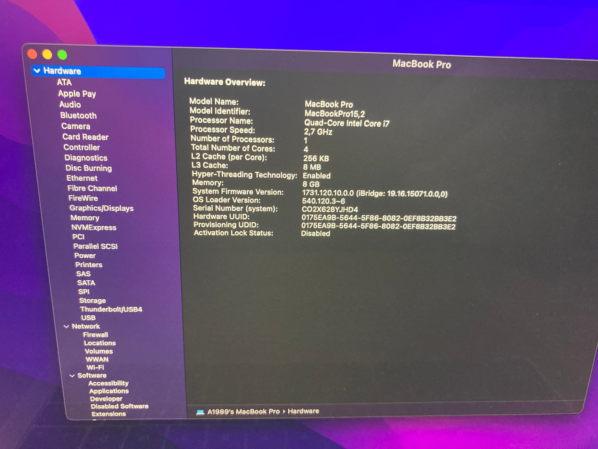 Apple Macbook Pro 13 2018 A1989 image 6