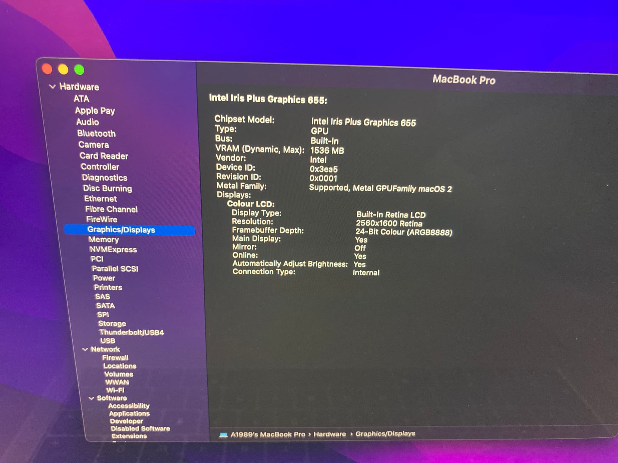 Apple Macbook Pro 13 2018 A1989 image 8