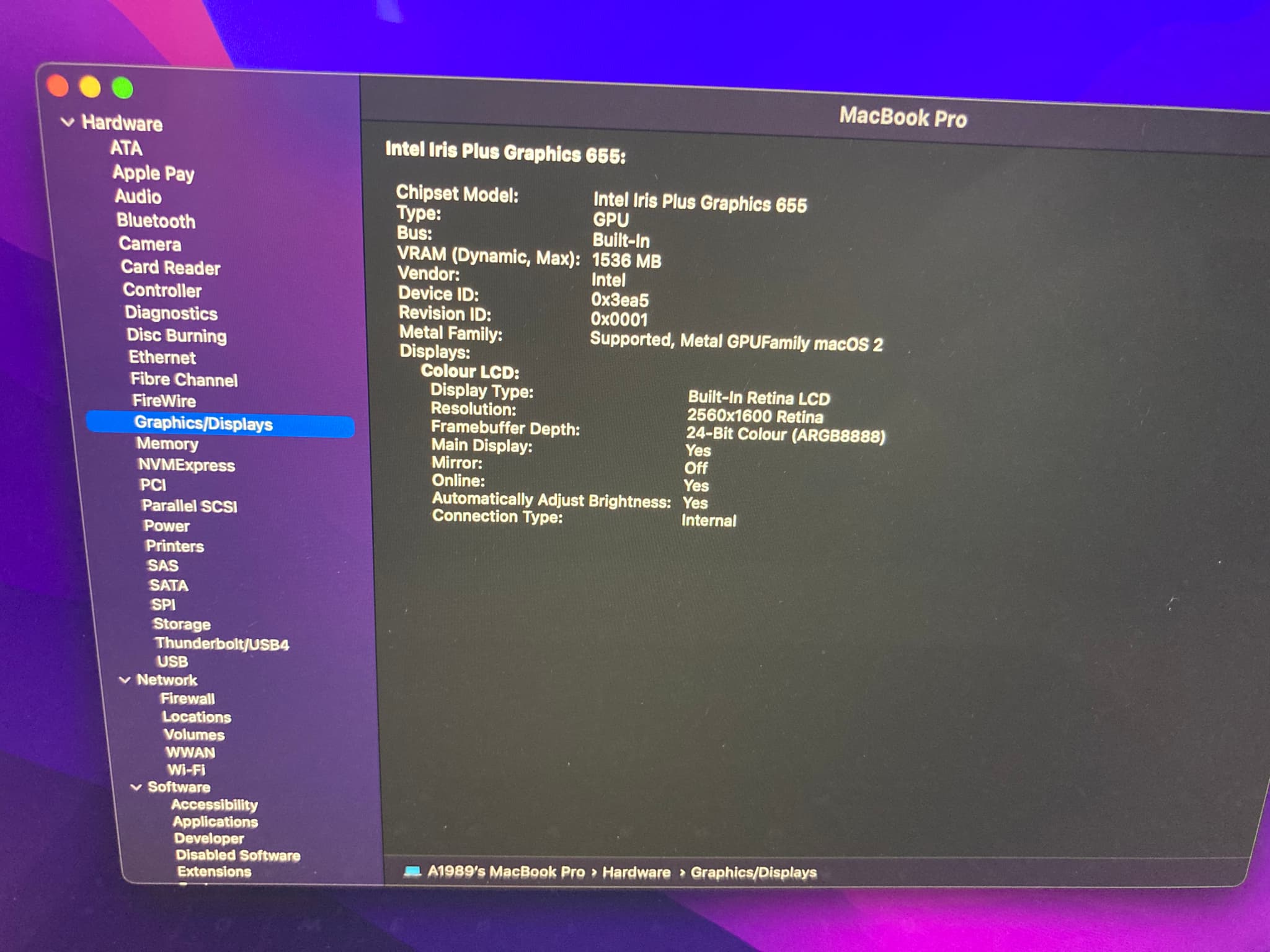 Apple Macbook Pro 13 2019 A1989  image 7