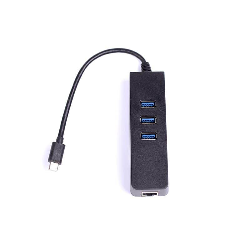 USB HUB Тype C към 3x USB 3.0 + LAN
