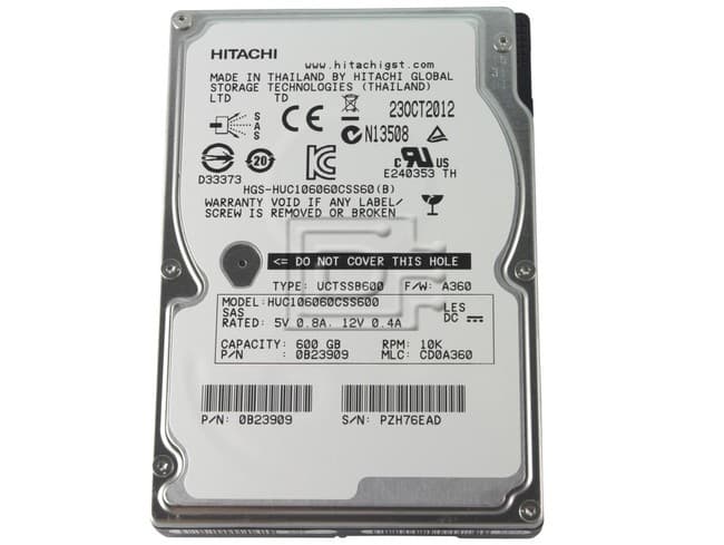 HDD SAS Hitachi 600GB 2.5 10K