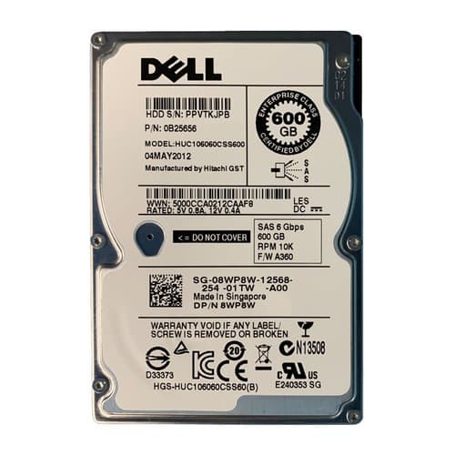 HDD SAS DELL 600GB 2.5 10K