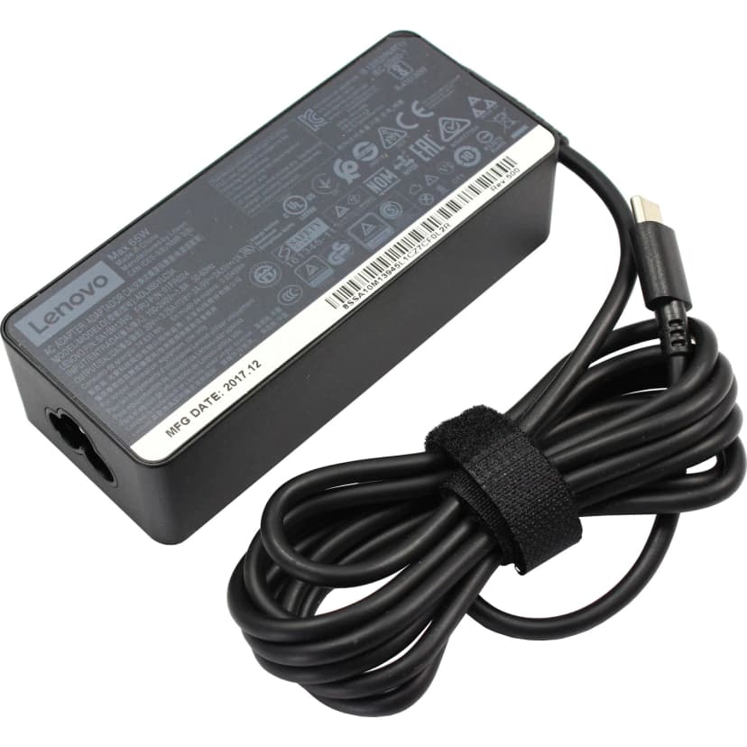 Зарядно Lenovo 65W - правоъгълна букса USB-C ОРИГИНАЛНА