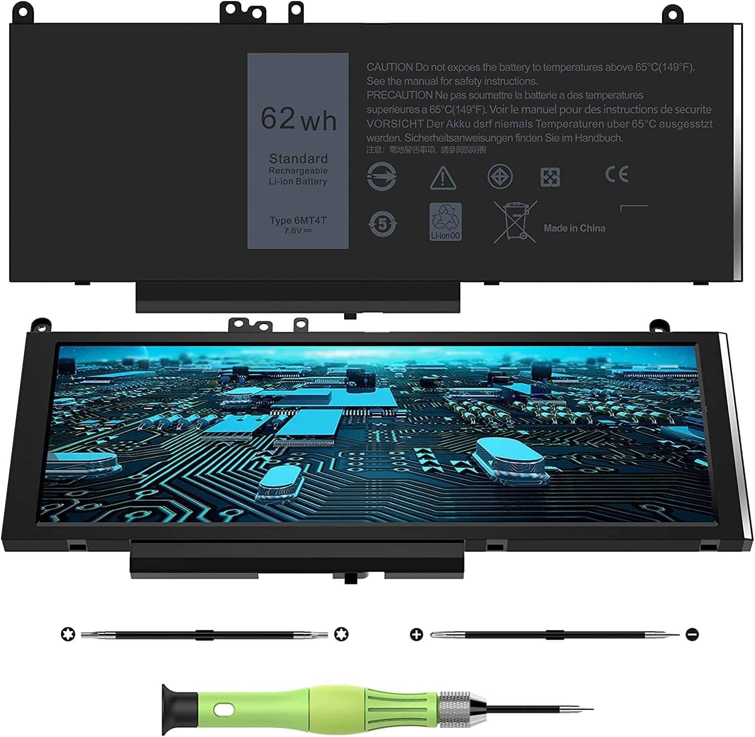 Реновирана оригинална батерия за лаптоп: DELL E5270, E5470, E5570, Precision 15 3000, Precision 3510 