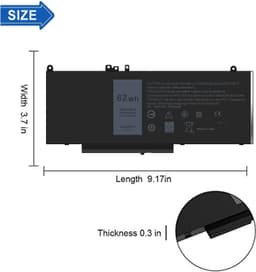 Батерия за лаптоп: DELL E5270, E5470, E5570, Precision 15 3000, Precision 3510  image 8