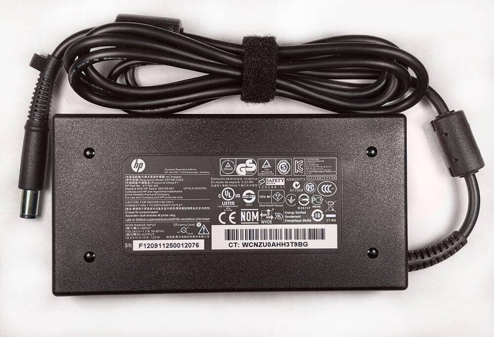 Ново оригинално заряднo за HP 120W - букса 7.4x5.0