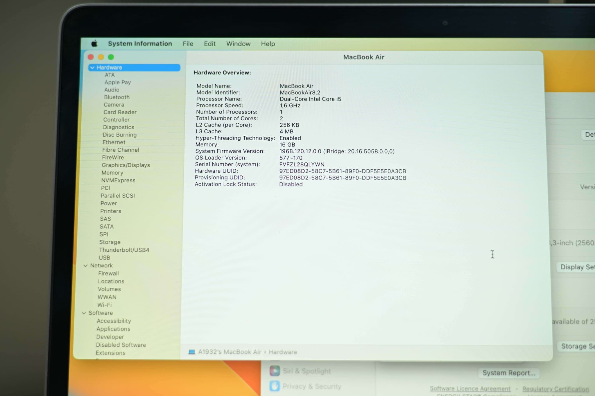 Apple Macbook Pro A1932 2019 image 6